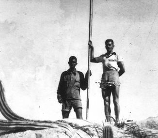 Amncio Silva em 1948 no Pico do Itabira, ES